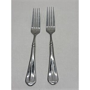 2 Mikasa French Countryside Stainless Dinner Forks 7 7/8"